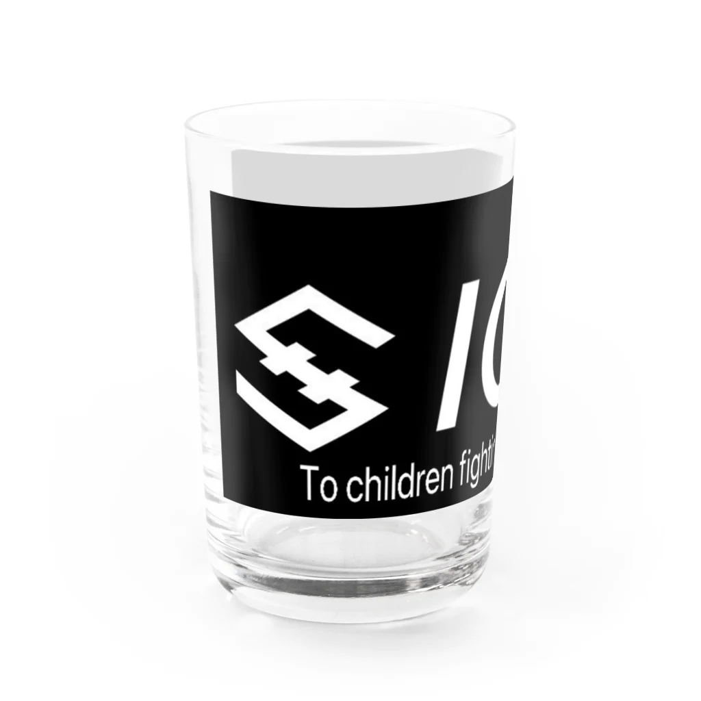 IOST_Supporter_CharityのIOST ロゴ+  Water Glass :left