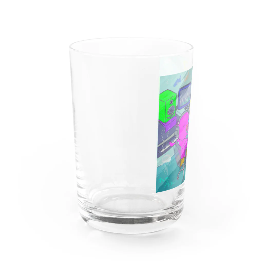 ポップヌードルのタコトリップ Water Glass :left