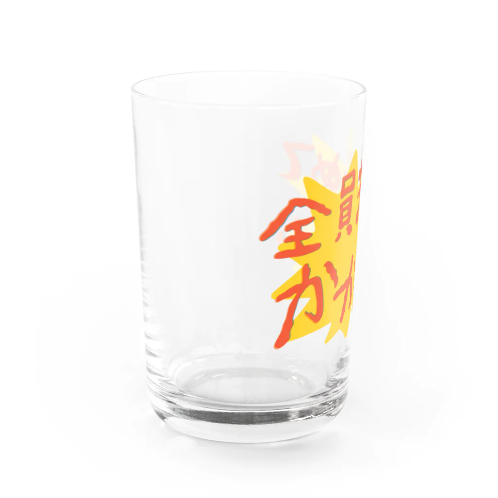 イエネコのケンカ売る Water Glass :left