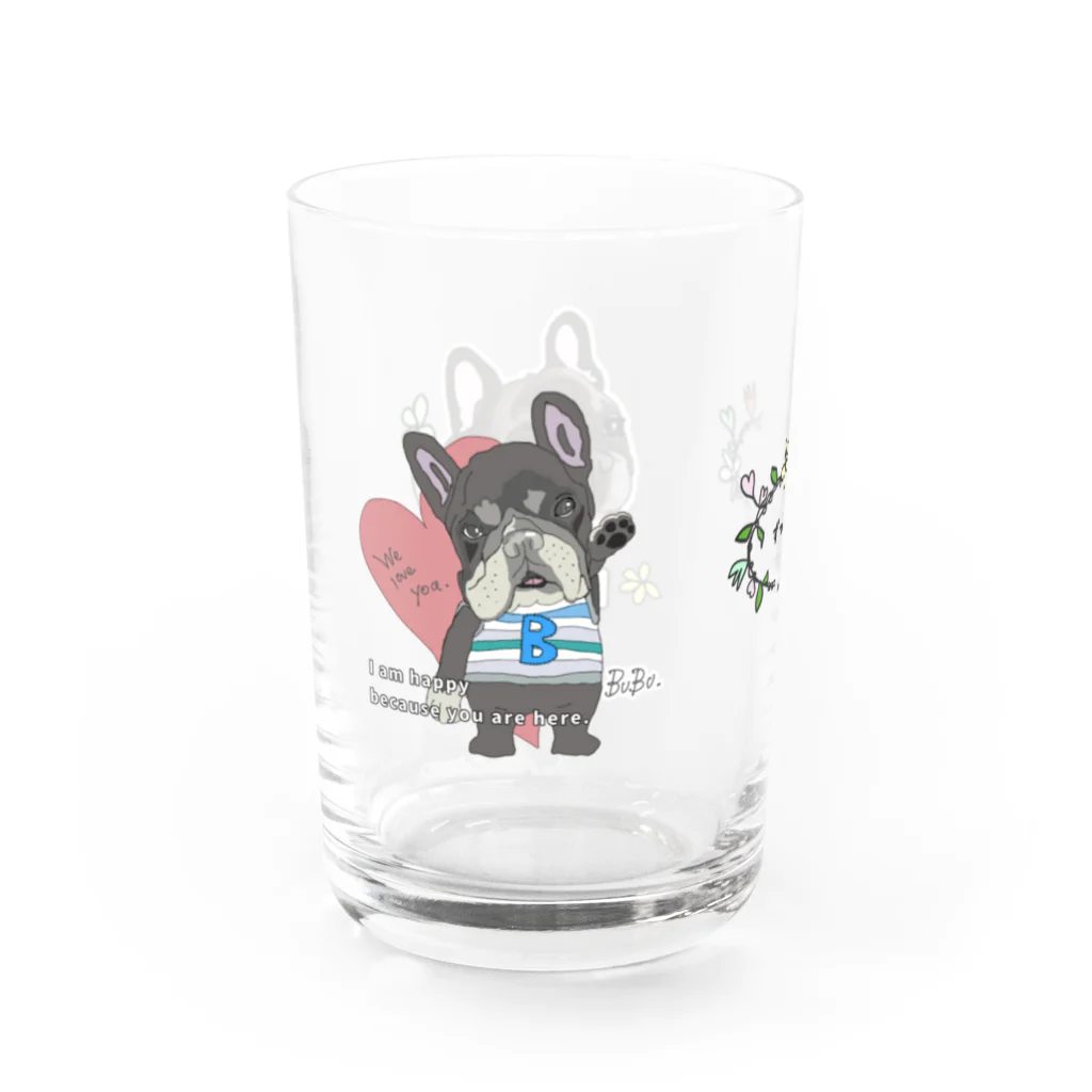 BuhiBuhiBooのぶぶちゃんとぶぶちゃん Water Glass :left