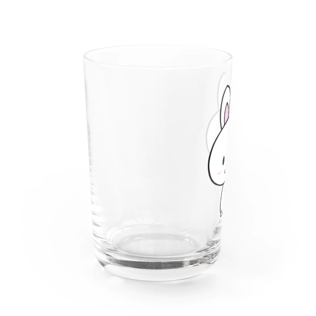 あああああの白い子うさぎ Water Glass :left