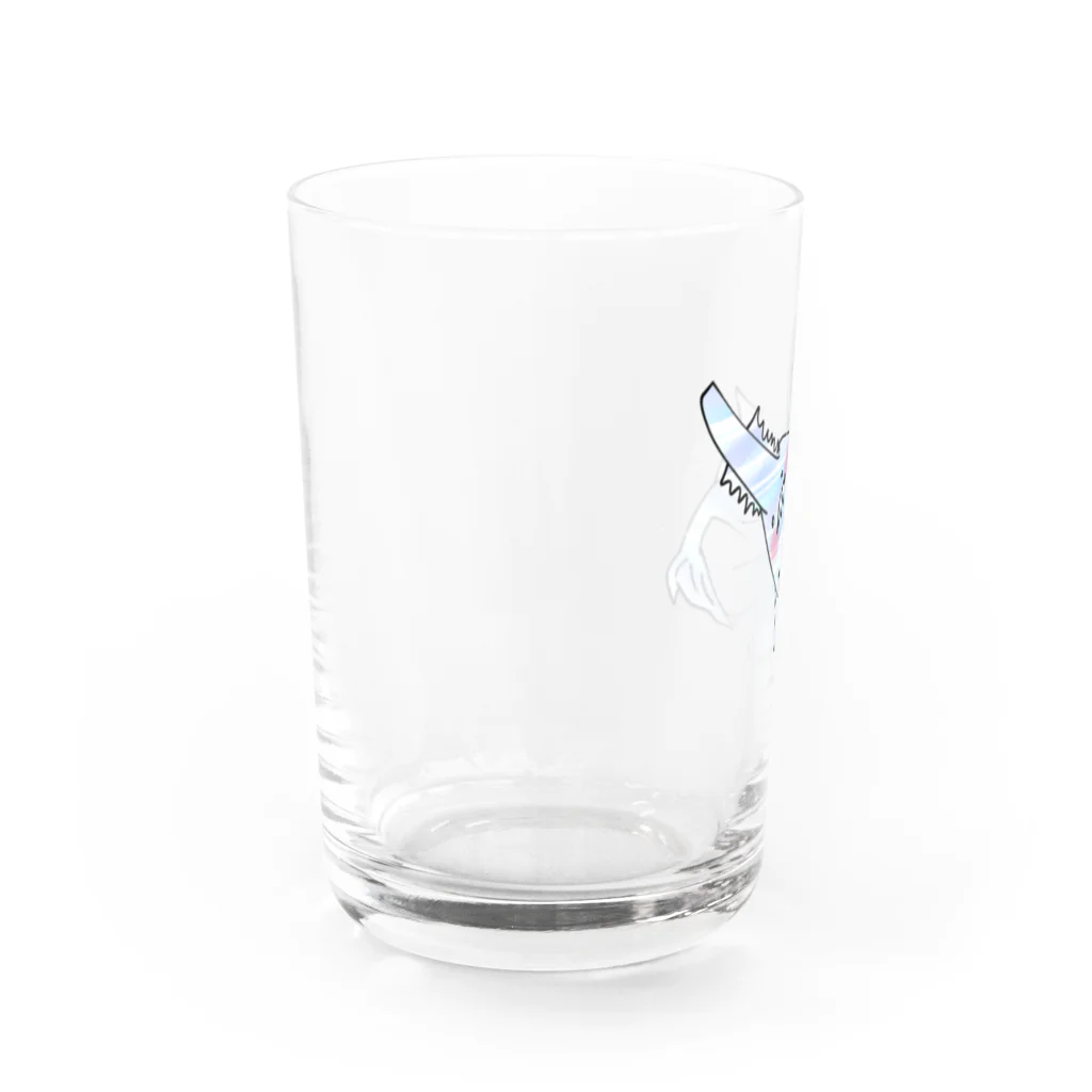 ももじゃくのノコギリでエイ！！ Water Glass :left