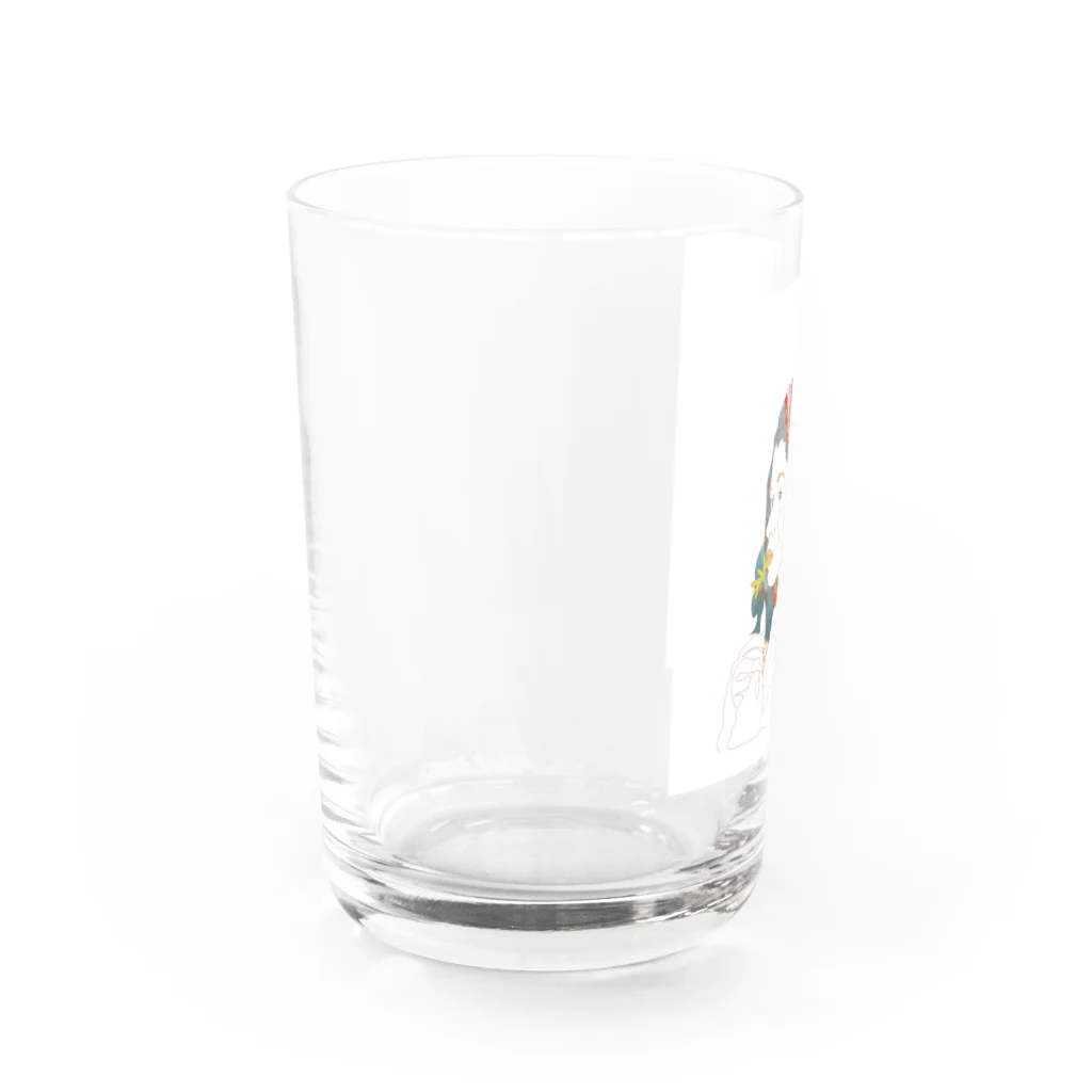 YOUR BESTIEのOrange Water Glass :left