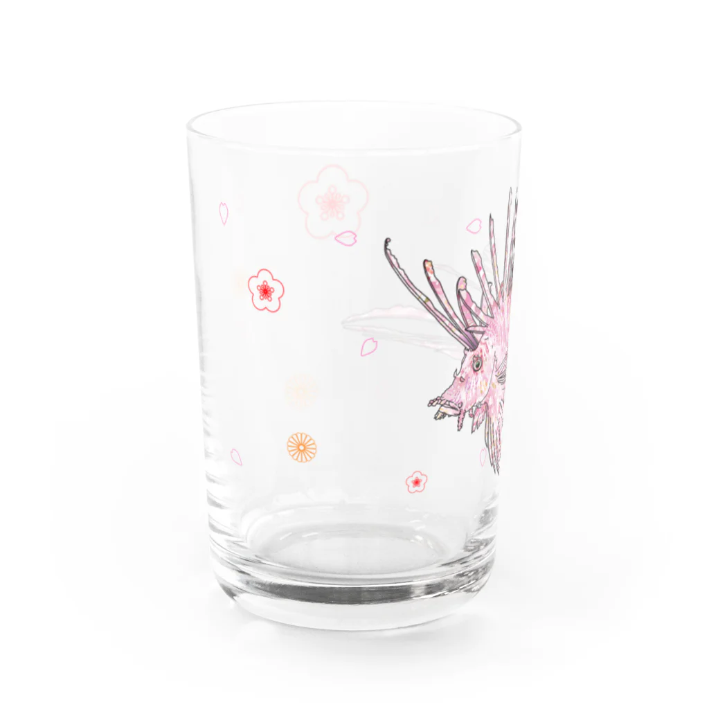 Suzumushi524の春の花ミノカサゴ Water Glass :left