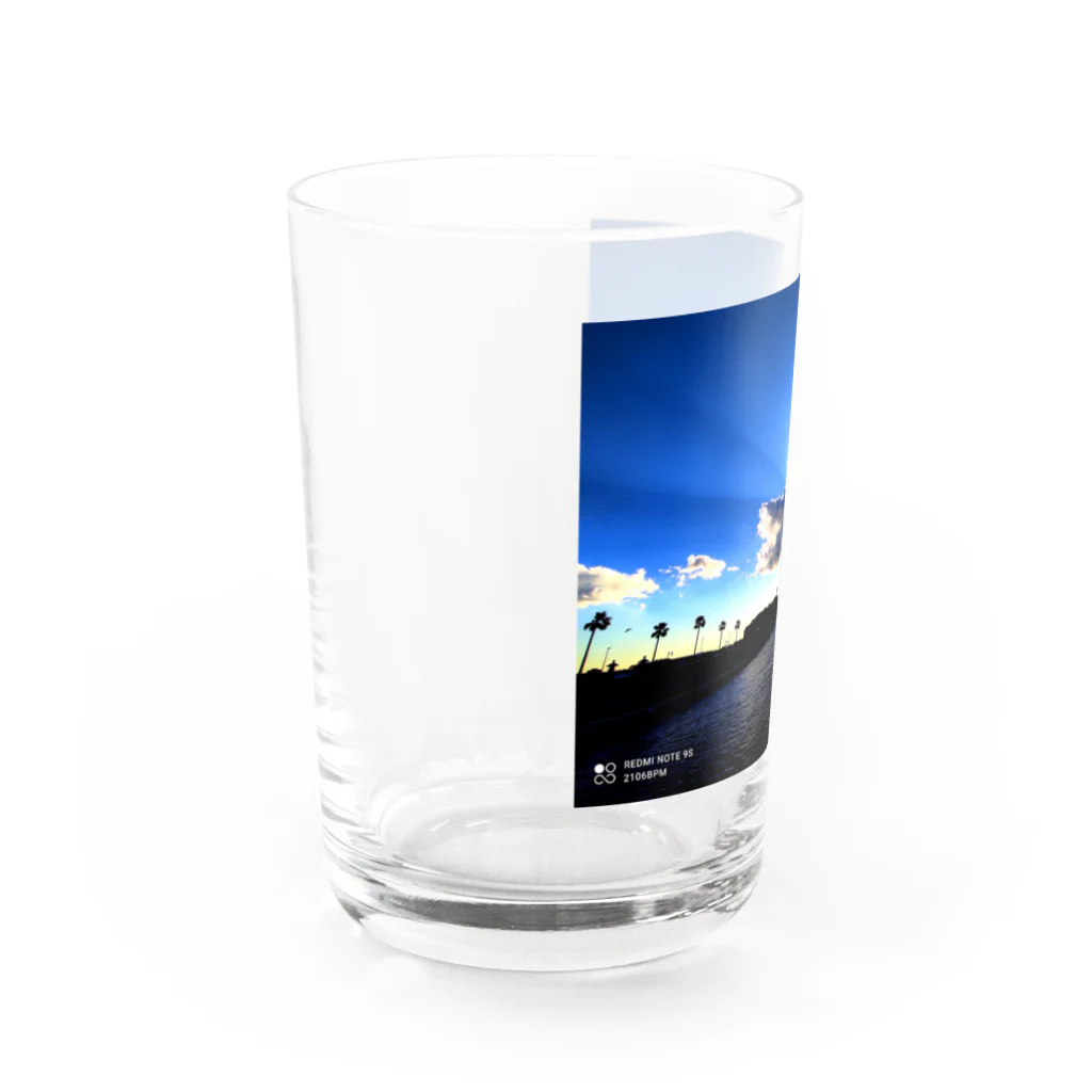 らんすけふぉとの江ノ島の空 Water Glass :left