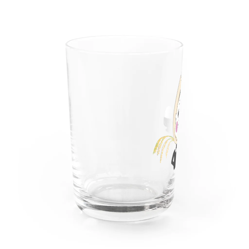 キツネハウスのお米大好き米太郎 Water Glass :left