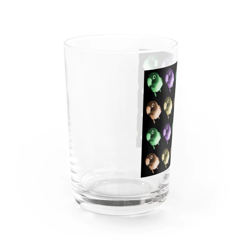 Mayumayuのボタンインコのぼん Water Glass :left