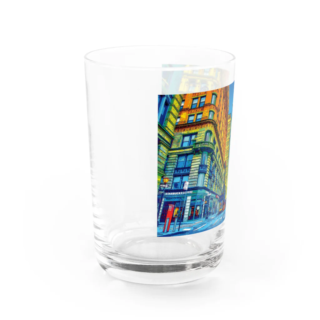 GALLERY misutawoのニューヨーク フルトンストリートの朝 Water Glass :left