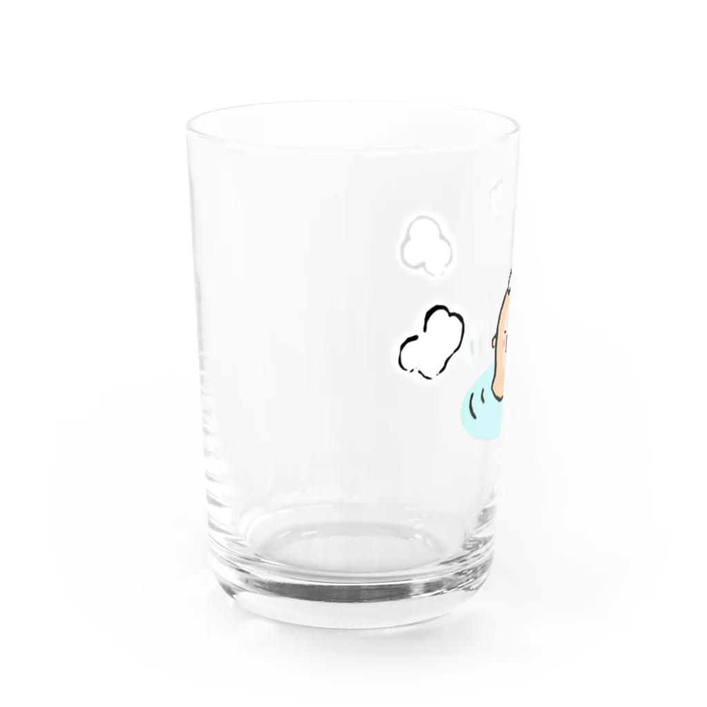 温泉グッズ@ブーさんとキリンの生活のサル温泉 Water Glass :left
