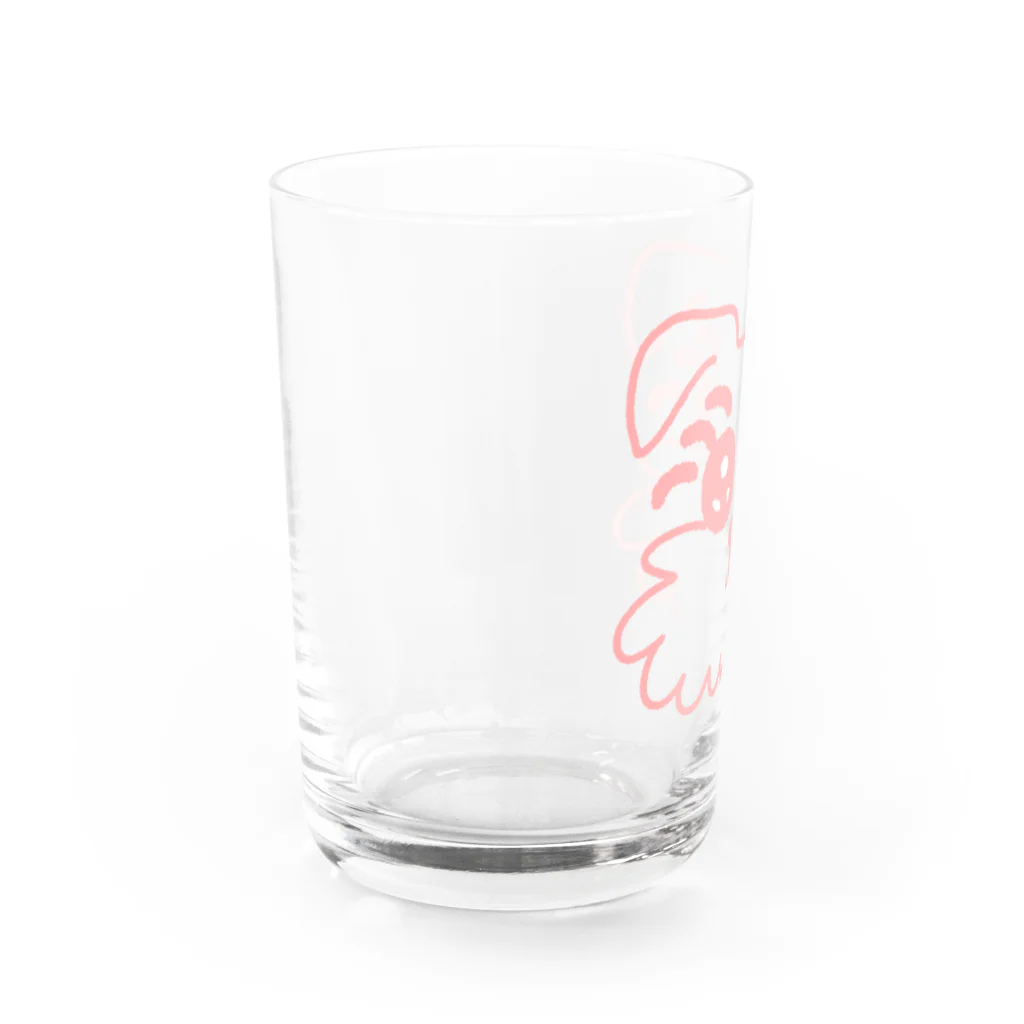 いぬがおちてるのDog’s Eye Water Glass :left