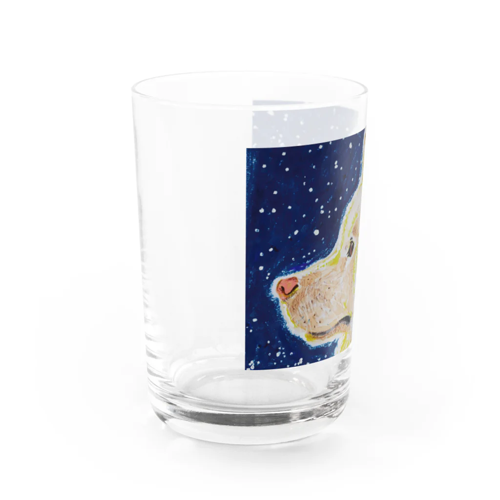 カンノユカの秋田犬のケンシロウ Water Glass :left