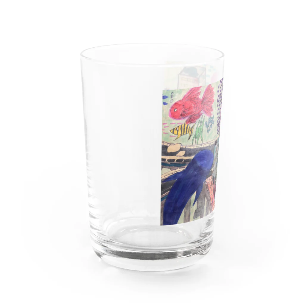 小6自閉スペクトラム症の女の子のお部屋の海都会統一 Water Glass :left