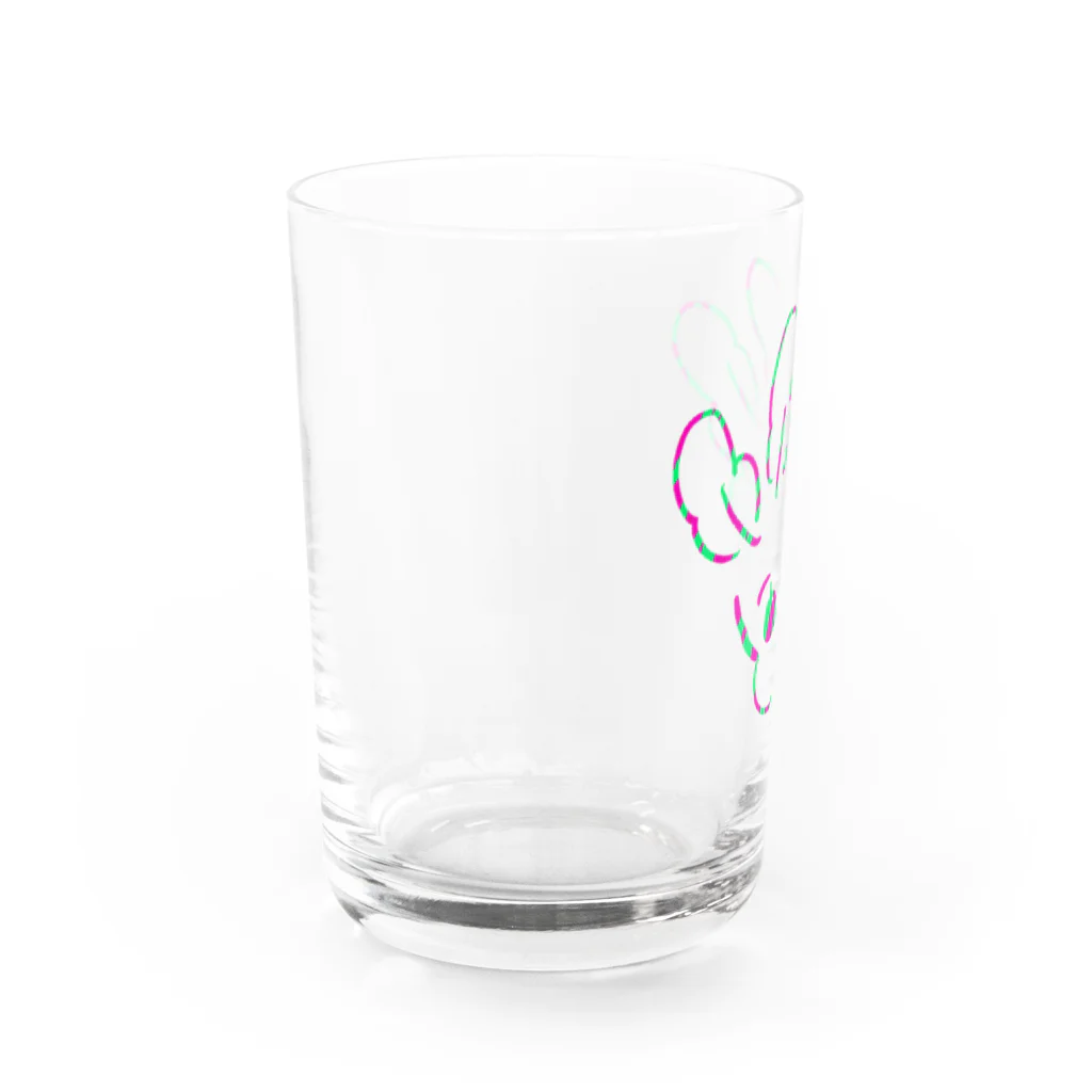 ビニールハウスのホウレンソウ（マーブル） Water Glass :left