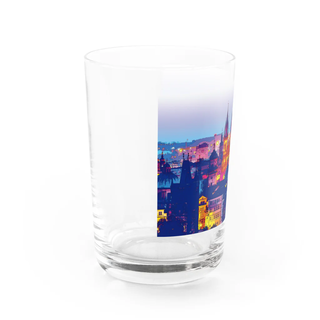 GALLERY misutawoのチェコ プラハの朝 Water Glass :left