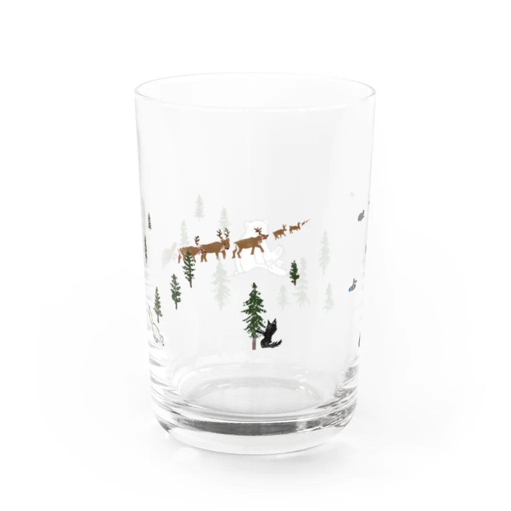 mimachihiro　SUZURI店のホッキョクグマのグラス Water Glass :left