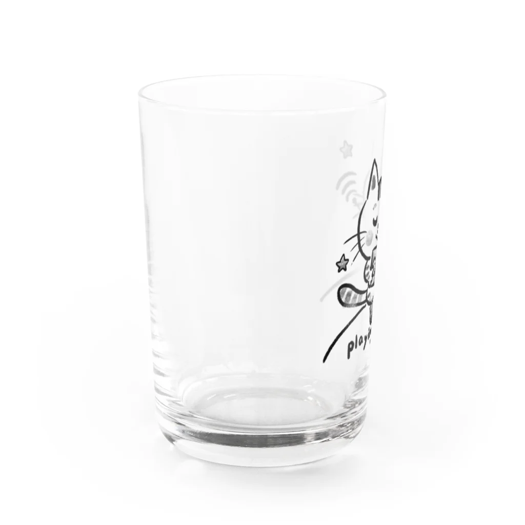 にゃんぴーの味のりにゃんぴー Water Glass :left