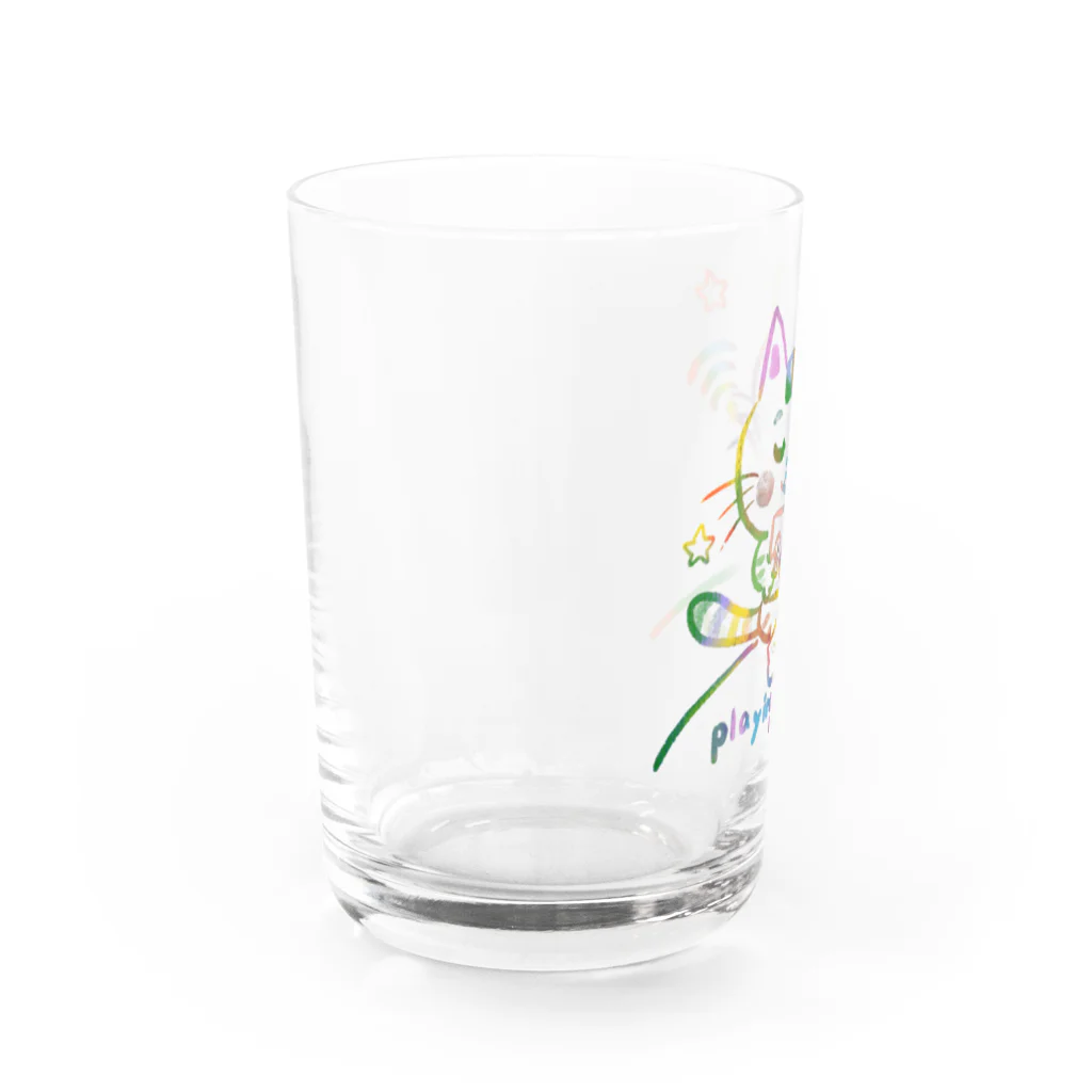 にゃんぴーのkirakiraにゃんぴー Water Glass :left
