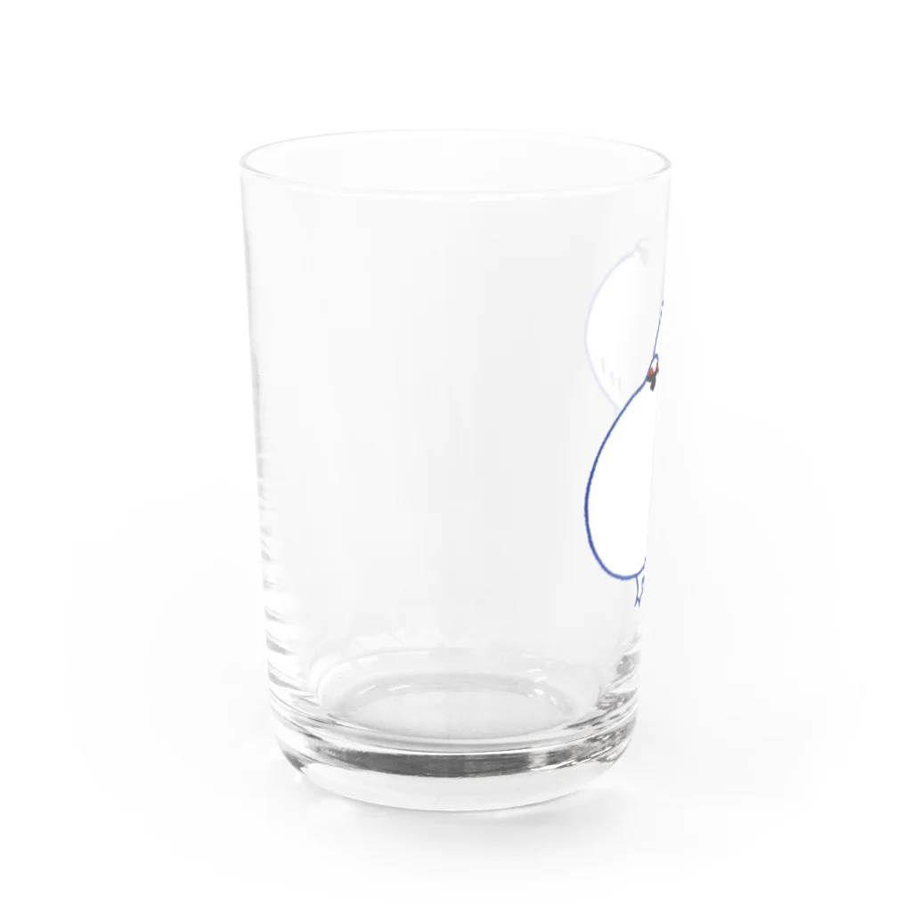 こんぶおにぎり商店のらいちょうさん Water Glass :left