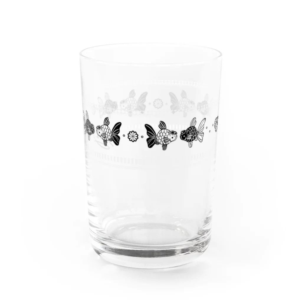 緋月のモノトーンオランダ Water Glass :left