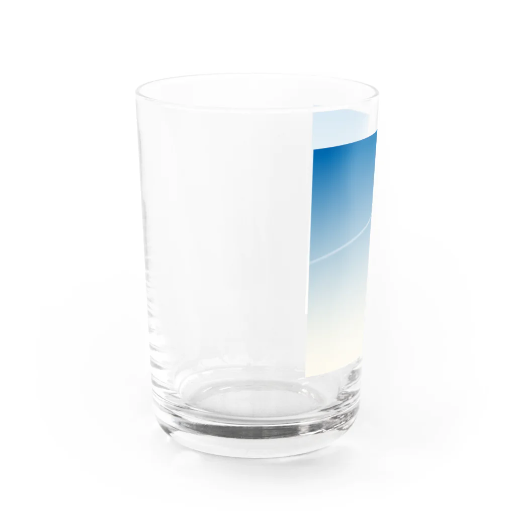 活動記録の飛行機雲 Water Glass :left