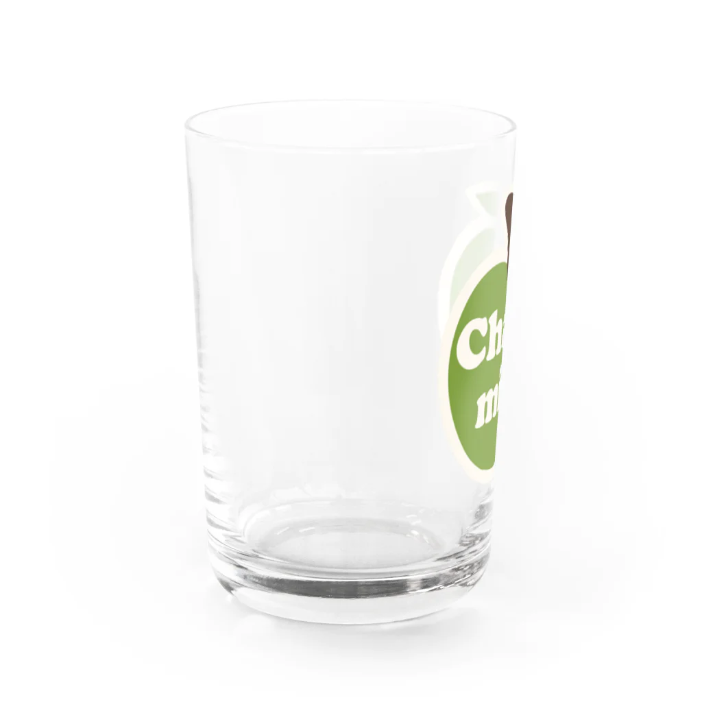 キッズモード某のチャーミングアップル(青りんご) Water Glass :left