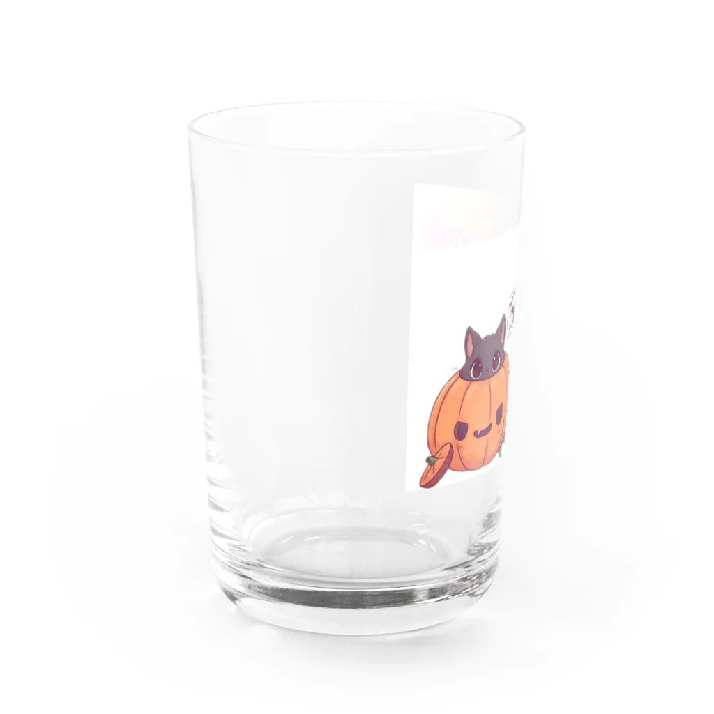 ゆるふわ館長 遥和- はるか -/天泣 白雨の天泣白雨とハッピーハロウィン Water Glass :left