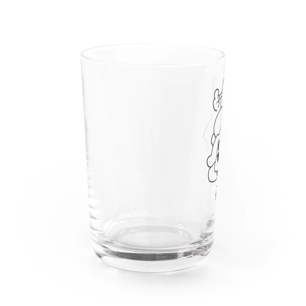 こうくんの遊んでほしいイッヌ(トイプードル) Water Glass :left