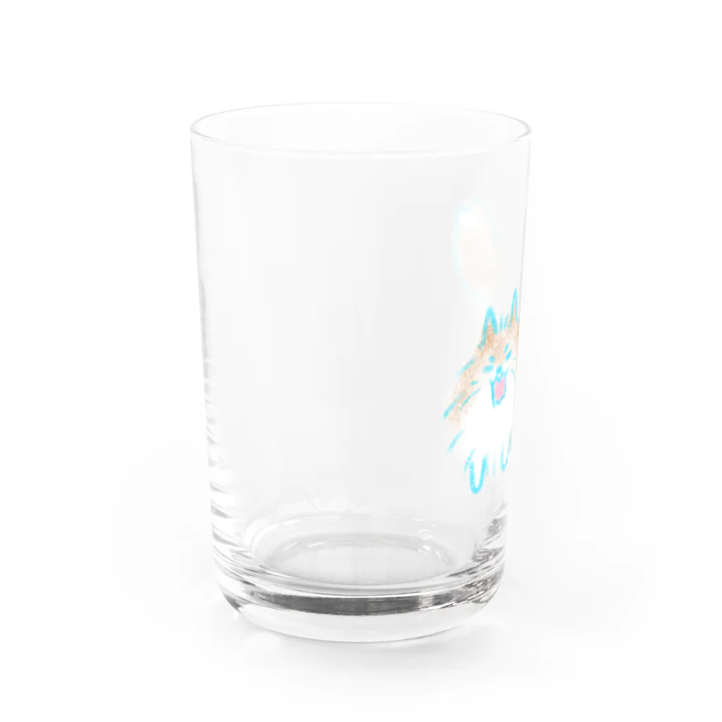 うなのご立腹ポメラニアン Water Glass :left