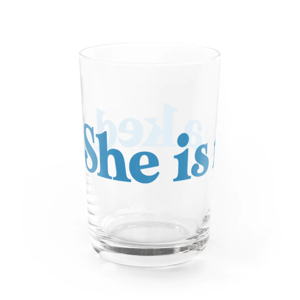 星男プロダクションの清水くるみ個展「She is naked.」グラス Water Glass :left