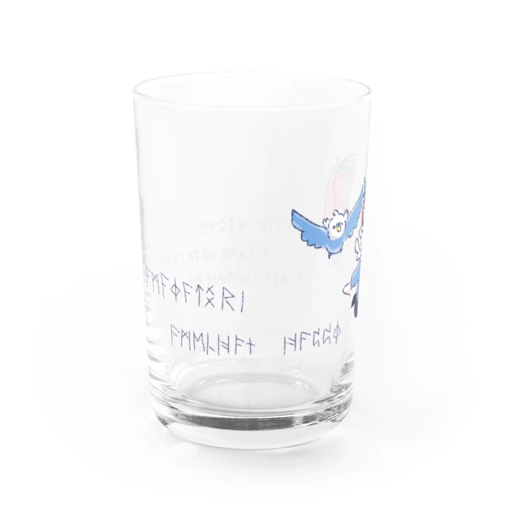 雨夜トリ🔮🦜の空を飛んで Water Glass :left