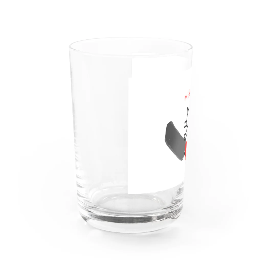 mikimaroエピソードゴロちゃんのmikimaroグッズその④ Water Glass :left