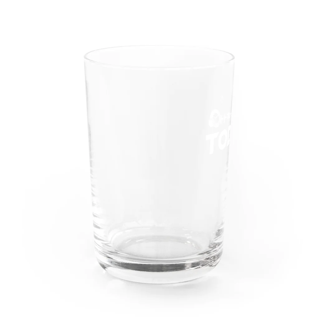 TODOQ（トドキュー）のTODOQロゴ ホワイト Water Glass :left