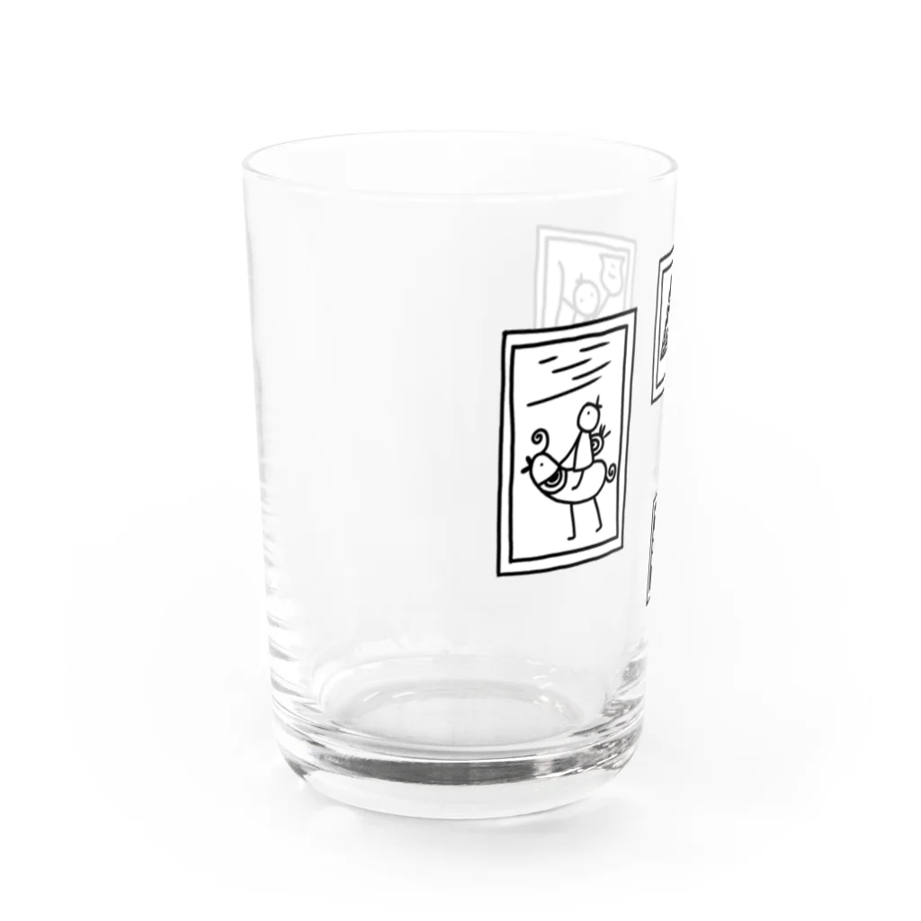 rurugirlの古代の謎展(白黒) Water Glass :left