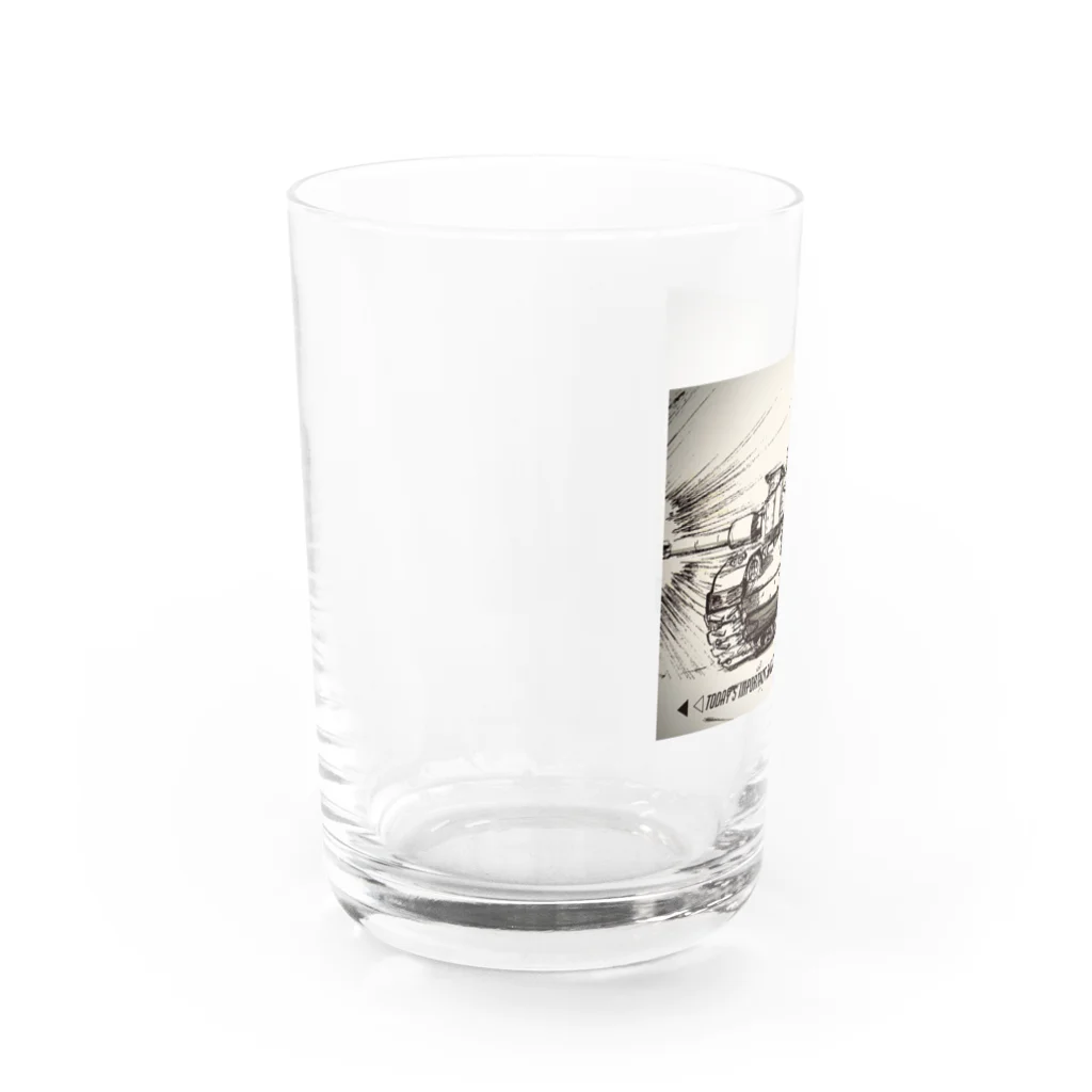 井上 いくらのSHIGOTO Fire -TANK- Water Glass :left