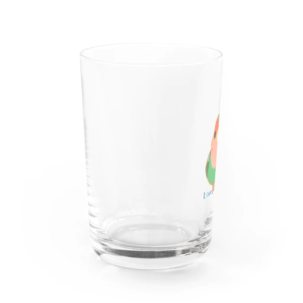 小桜森のコザクラインコ（ノーマル） Water Glass :left