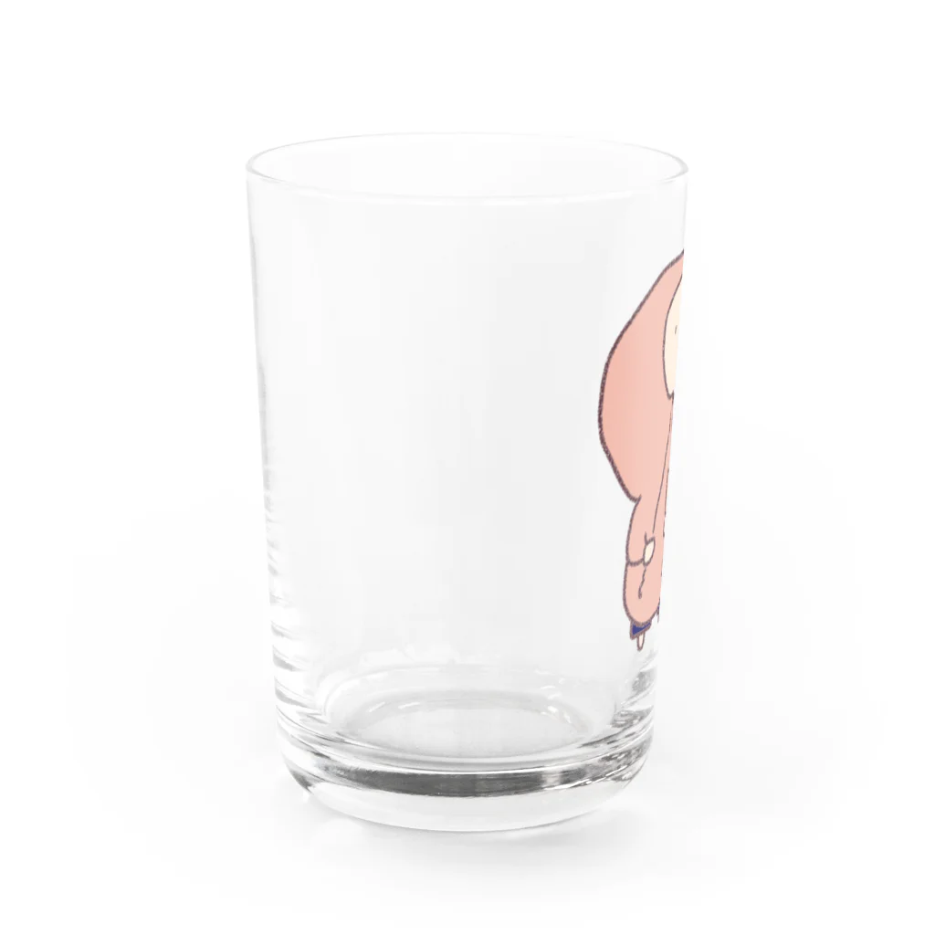 min-namのフードの紐ぎゅーん太郎 Water Glass :left