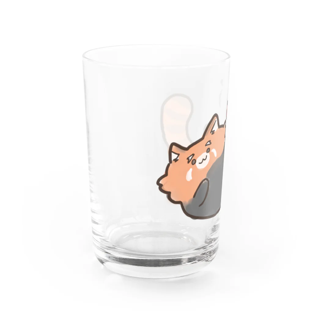 Knock Knock Knockのりんごを求めるれっぱん Water Glass :left