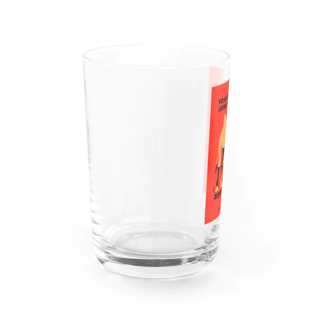 YS VINTAGE WORKSのチェコ　プラハ動物園　ラクダ Water Glass :left