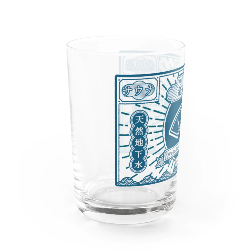 金町湯の金町湯 レトロデザイン Water Glass :left