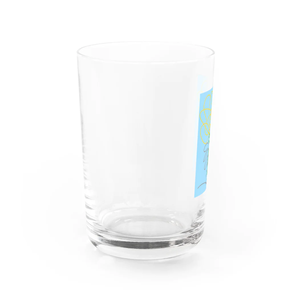 現代アートの巨匠の5画の花　ver.2 Water Glass :left