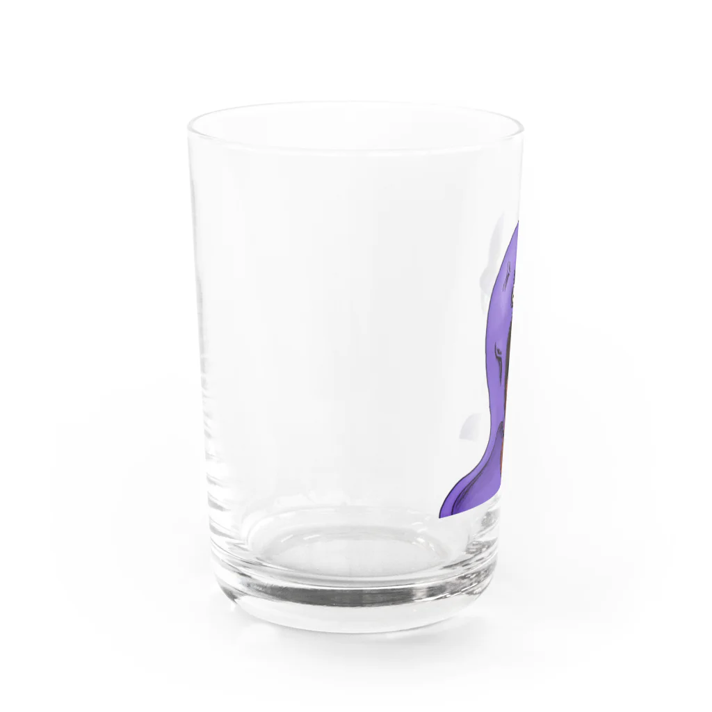 れいしょうのSUZURIのNFT風のコブラ ~Cobra Face Is Scary~ Water Glass :left