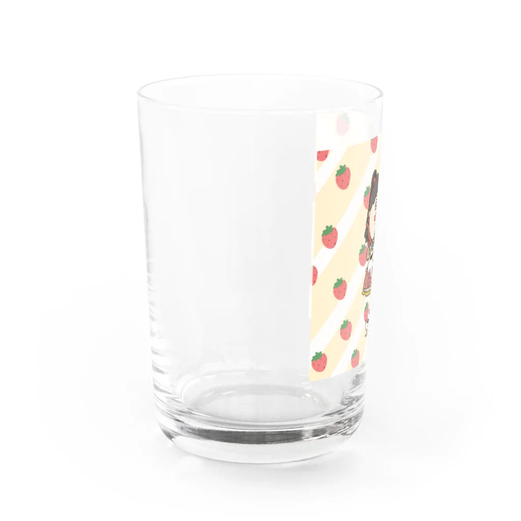 kikumarsu’sはうすのショートケーキちゃん🍰グラス Water Glass :left