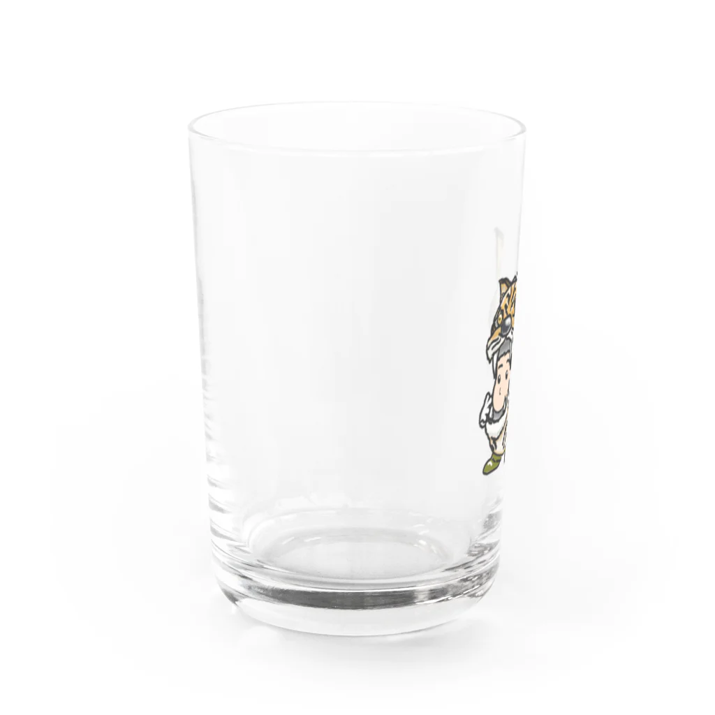 ガム坊主の公式グッズショップの被り小人シリーズ（タイガー） Water Glass :left