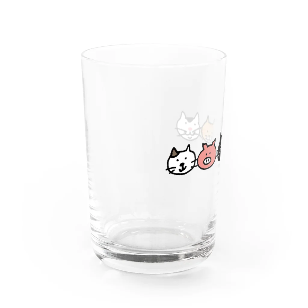 Peco Peco Boo&Carotte cocon❋のにゃんぶ〜！？ Water Glass :left