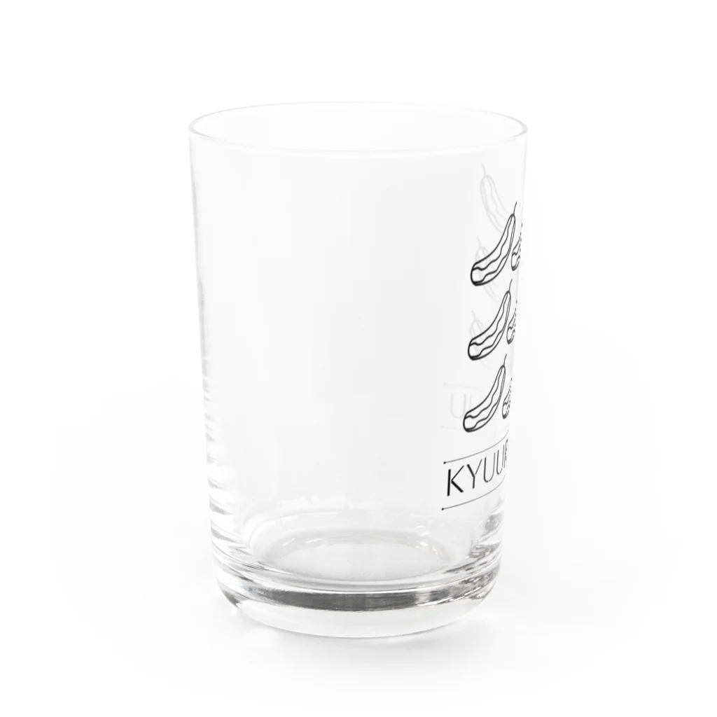 31companyのきゅうりきゅう　（ﾓﾉｸﾛ） Water Glass :left