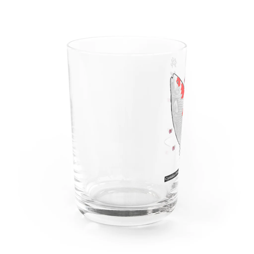 G-HERRINGの錦鯉！（ニシキゴイ）あらゆる生命たちへ感謝をささげます。 Water Glass :left