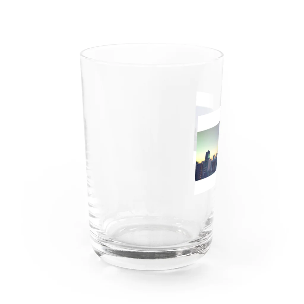 ぽぽこ🐰SHOPの遅めの夕暮れ Water Glass :left