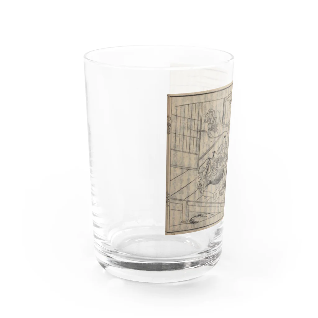 メディア木龍・谷崎潤一郎研究のつぶやきグッズのお店の夢応の鯉魚L Water Glass :left