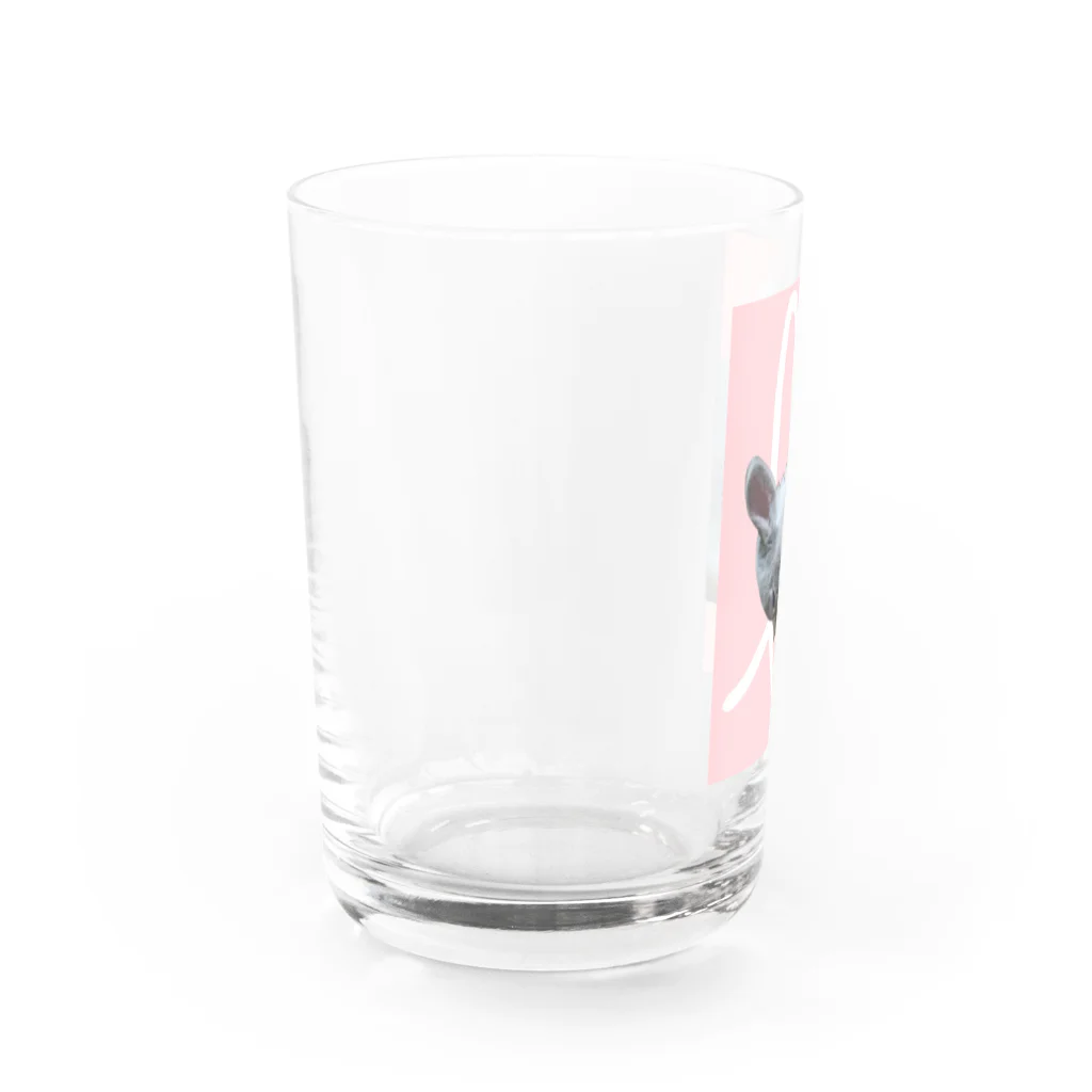 ぽぽこ🐰SHOPのくしくしバニラたん. ハートver Water Glass :left