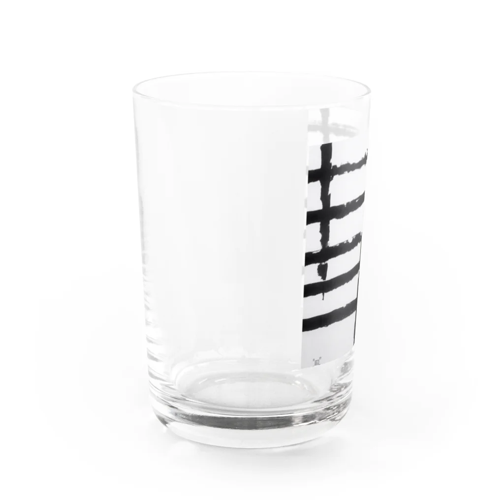 ふみの華　オリジナルアート書グッズです Water Glass :left